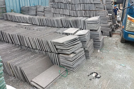 Đá slate đen Đà Nẵng 30x60x1,8cm