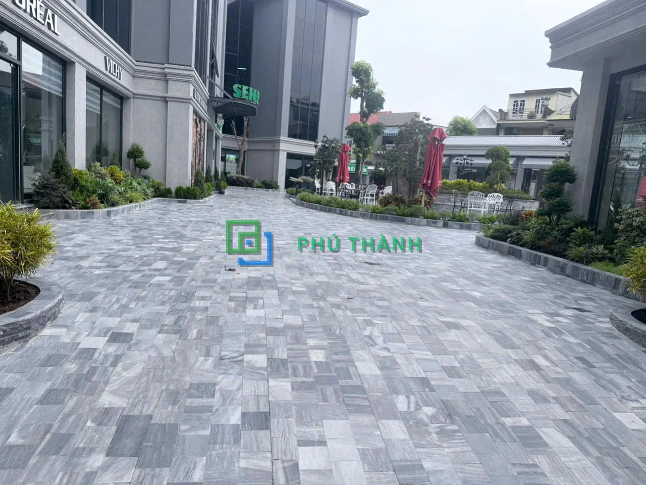 Phố đi bộ lát đá sọc Quỳ Hợp